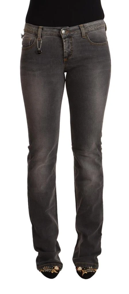 Costume National Costume National Gray Washed Low Waist Straight Denim Jeans 1