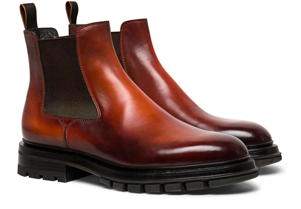 Santoni Leather chelsea boot 2