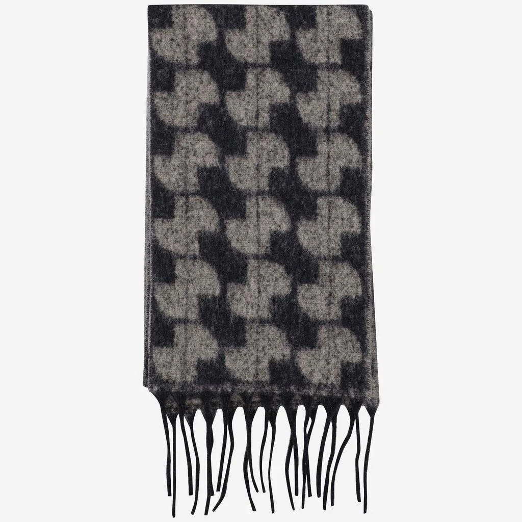 PATOU Patou Patterned Fringe Scarf from Cettire
