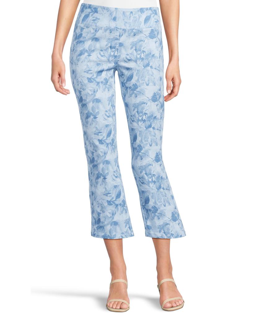 Elliott Lauren Elastic Waist, Pull On Printed Pants With Faux Welt Pockets