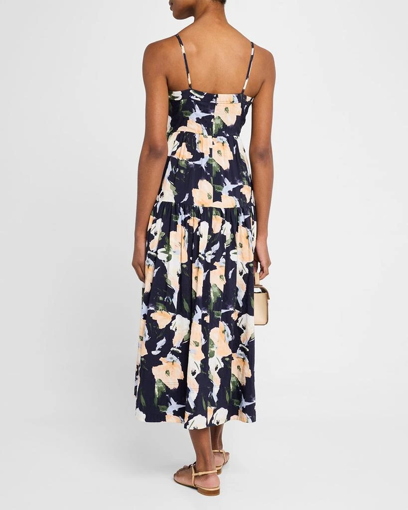 Tanya Taylor Verona Floral Sleeveless Midi Dress 3