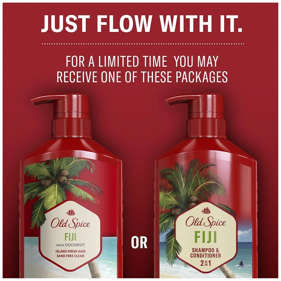 Old Spice 2 in 1 Shampoo and Conditioner for Men Fresh coconut and tropical wood. 7