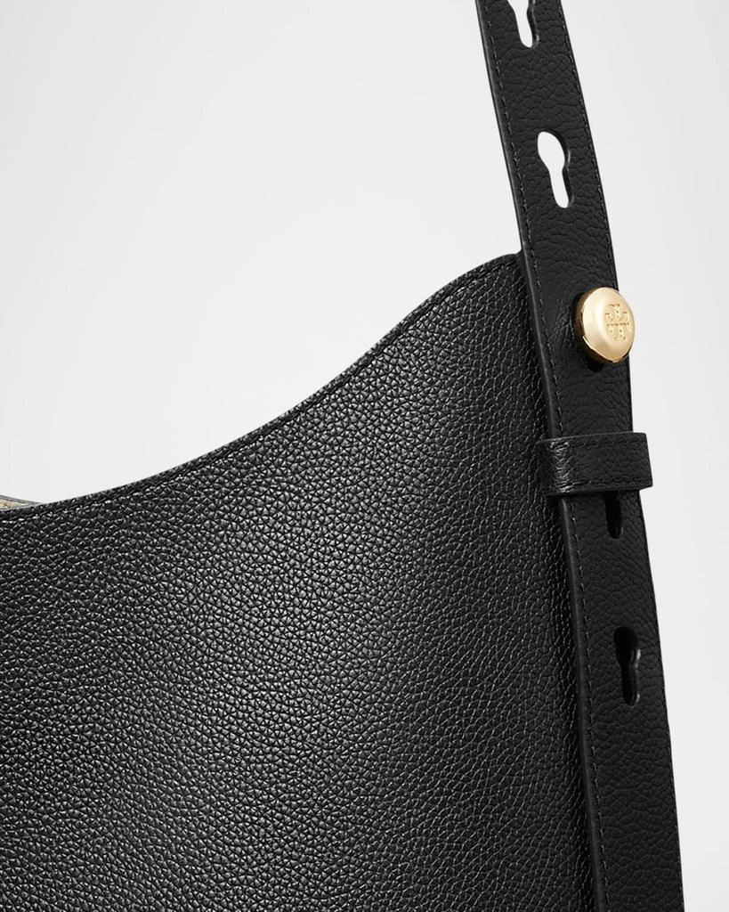 Tory Burch Romy Pebbled Leather Hobo Bag 5