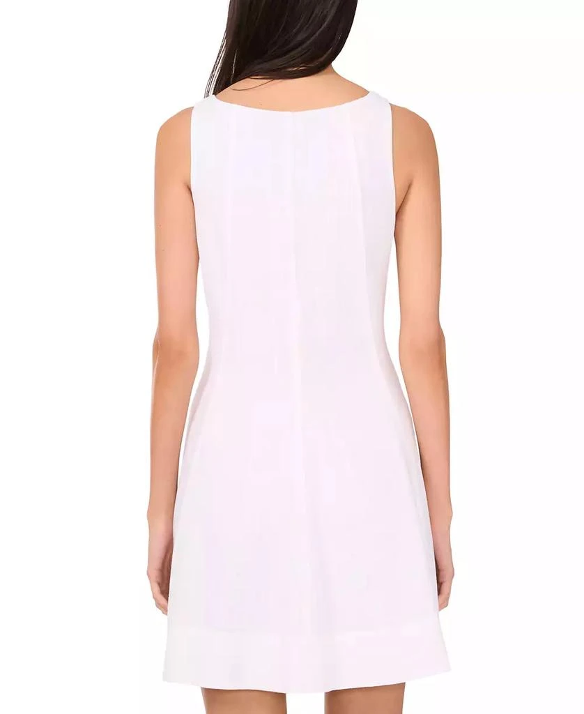1. State Women's Scoop-Neck Full-Circle Linen-Blend Mini Dress 2
