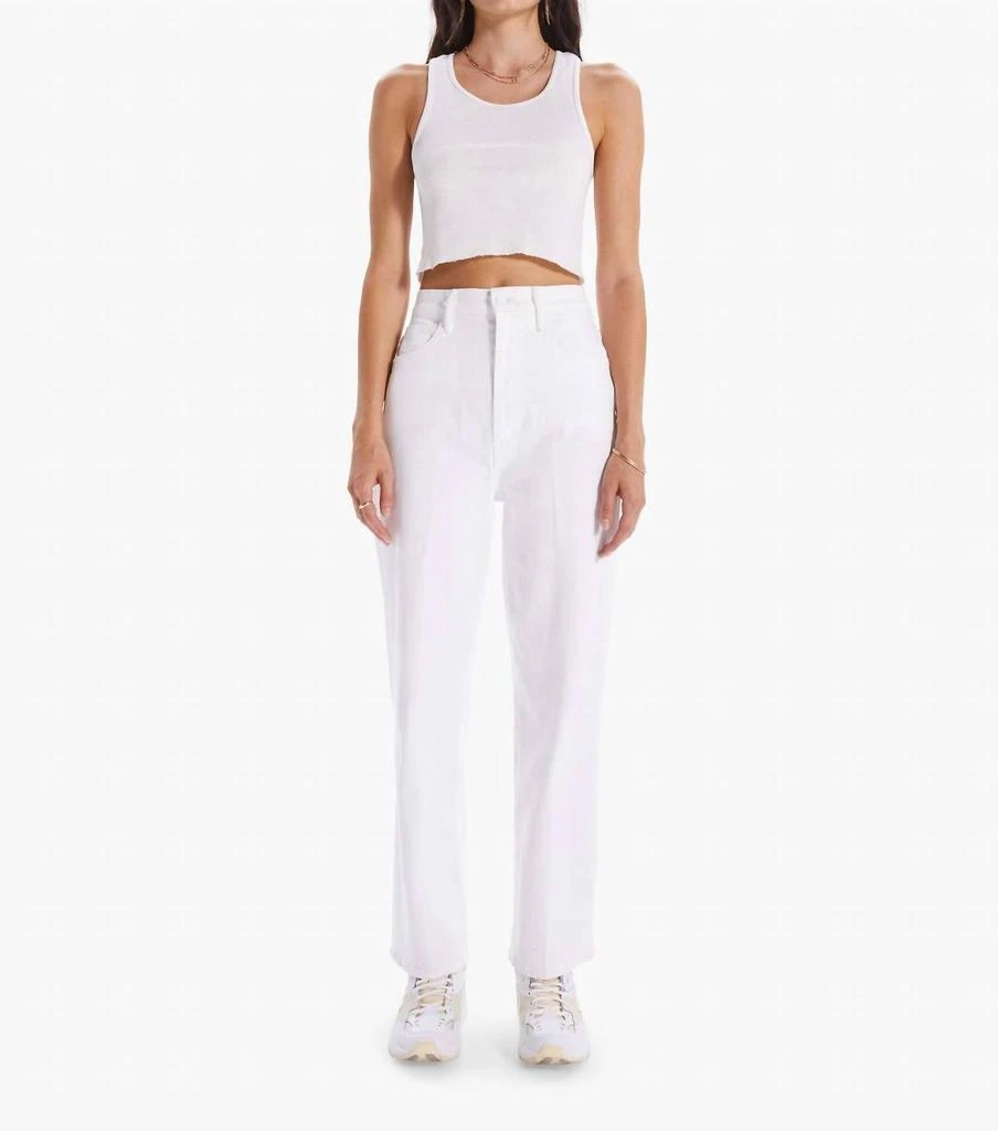 MOTHER High Waisted Tunnel Vision Ankle Jean In Totally Innocent 1