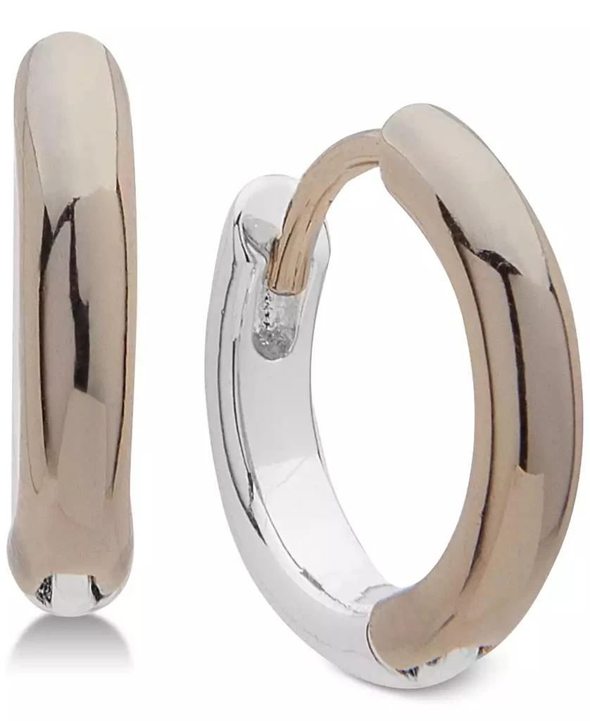 Ralph Lauren Two-Tone Huggie Small Hoop Earrings  s 1