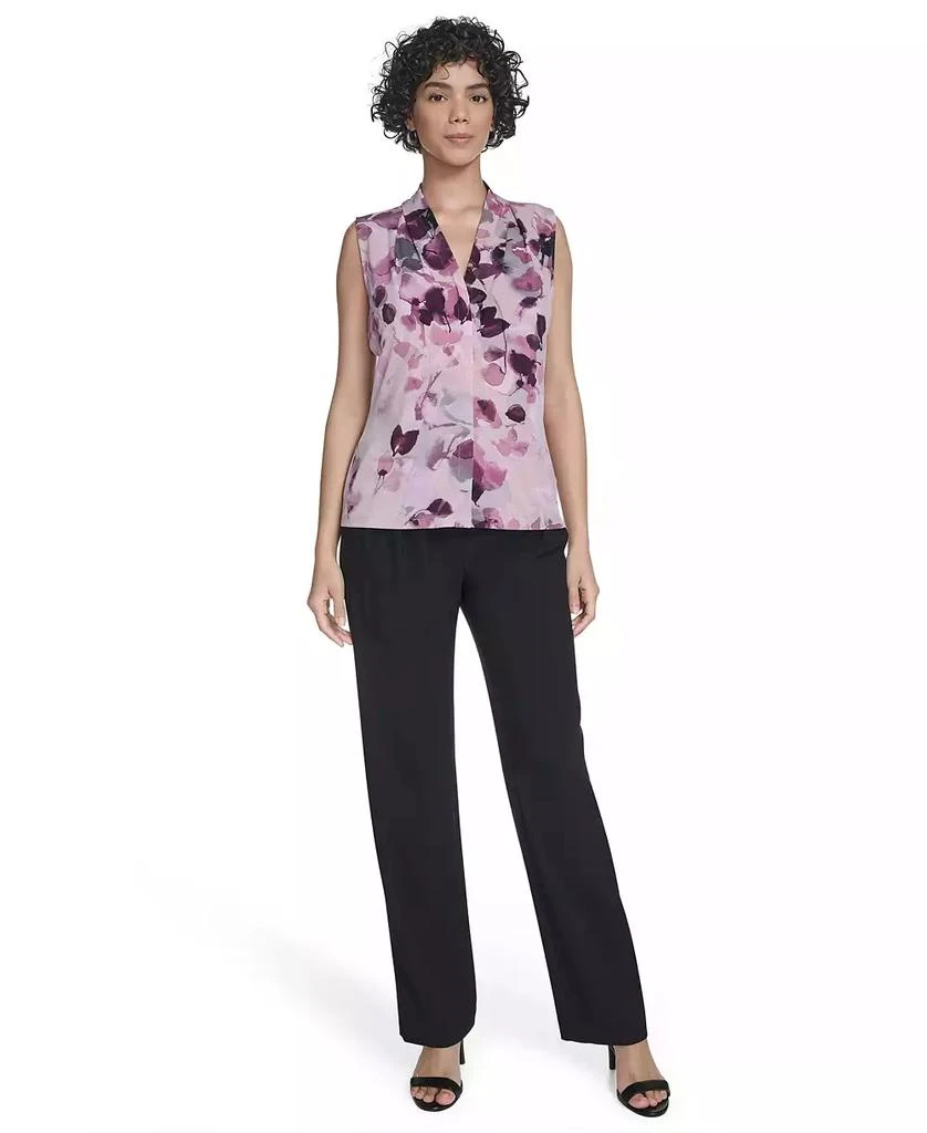 Calvin Klein Women
s Sleeveless Printed V-Neck Top 4