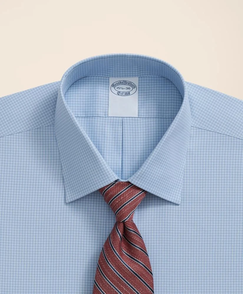 Brooks Brothers Stretch Supima® Cotton Non-Iron Pinpoint Oxford Ainsley Collar, Micro Grid Dress Shirt 2