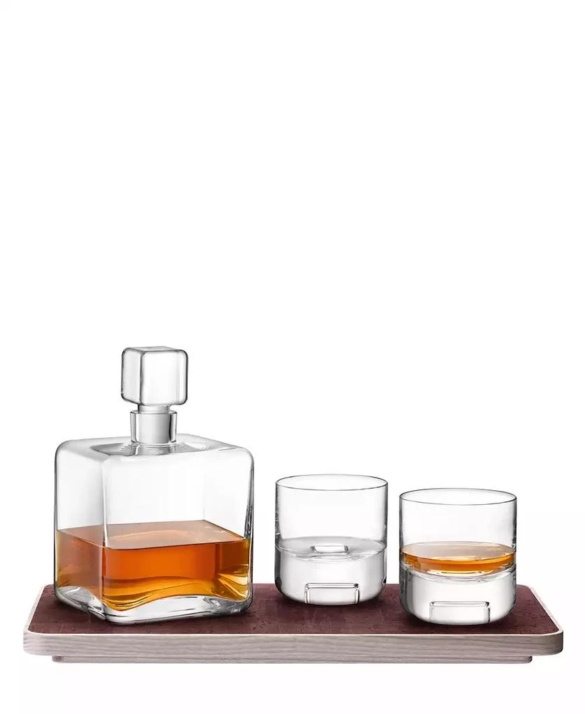 LSA International Cask Whisky Connoisseur Set with Cork Tray, 34oz 3