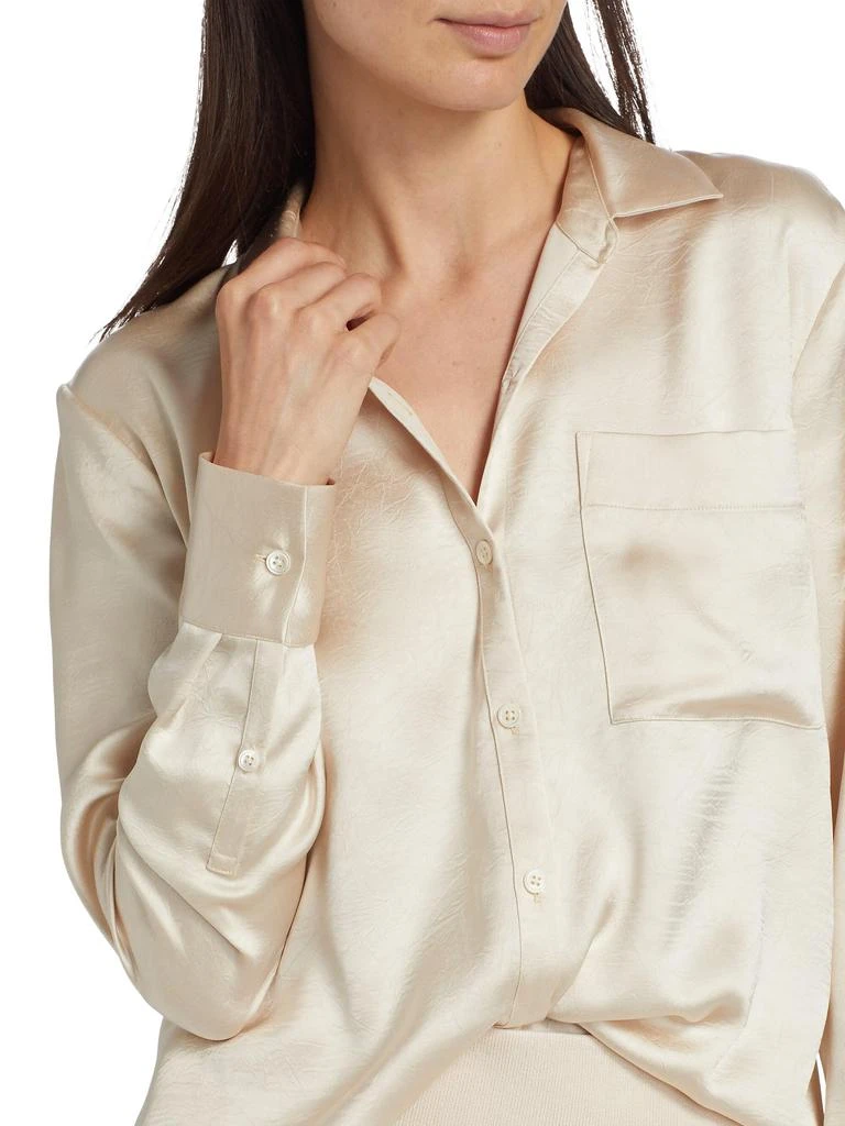 ATM Anthony Thomas Melillo Cracked Satin Shirt 4