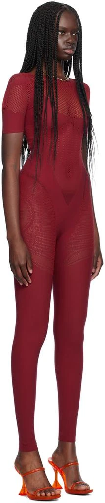 Poster Girl Red Semi-Sheer Jumpsuit 2