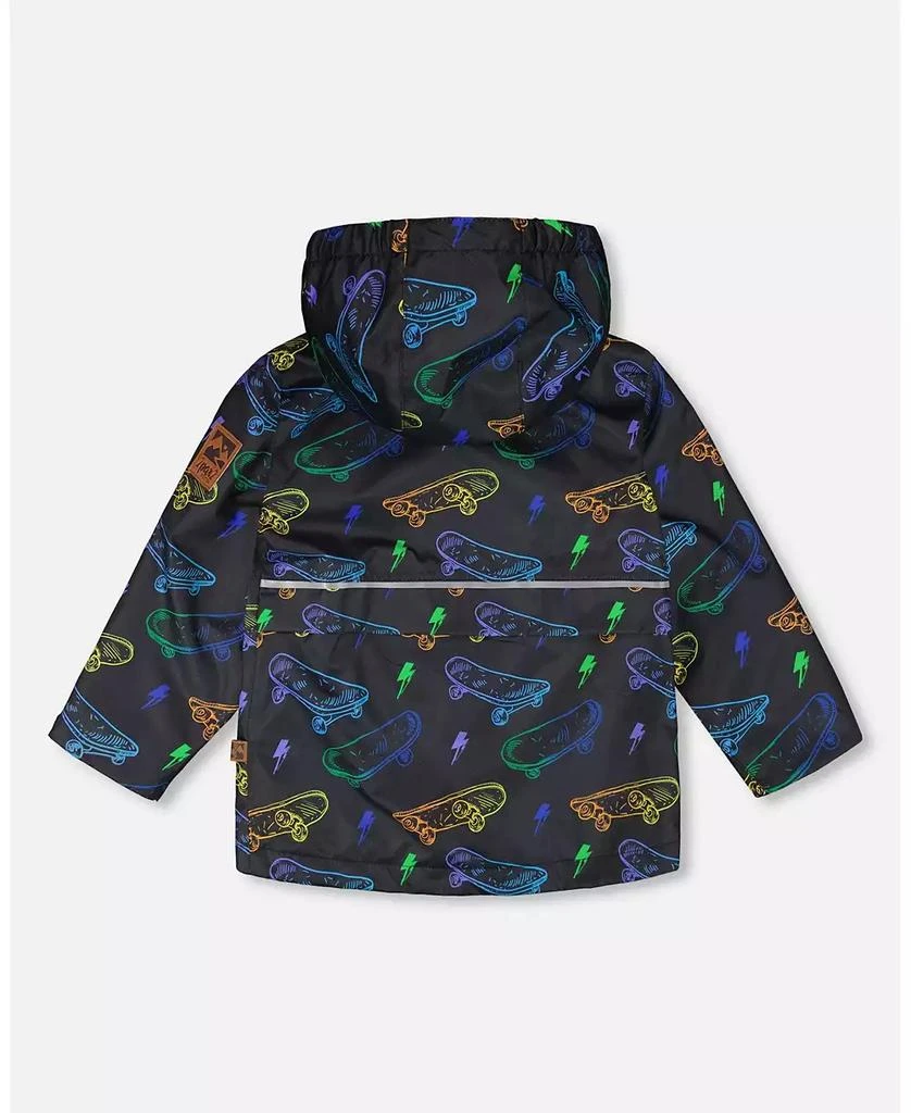 Deux par Deux Toddler Boys Mid-Season Jacket Printed Skateboards 3