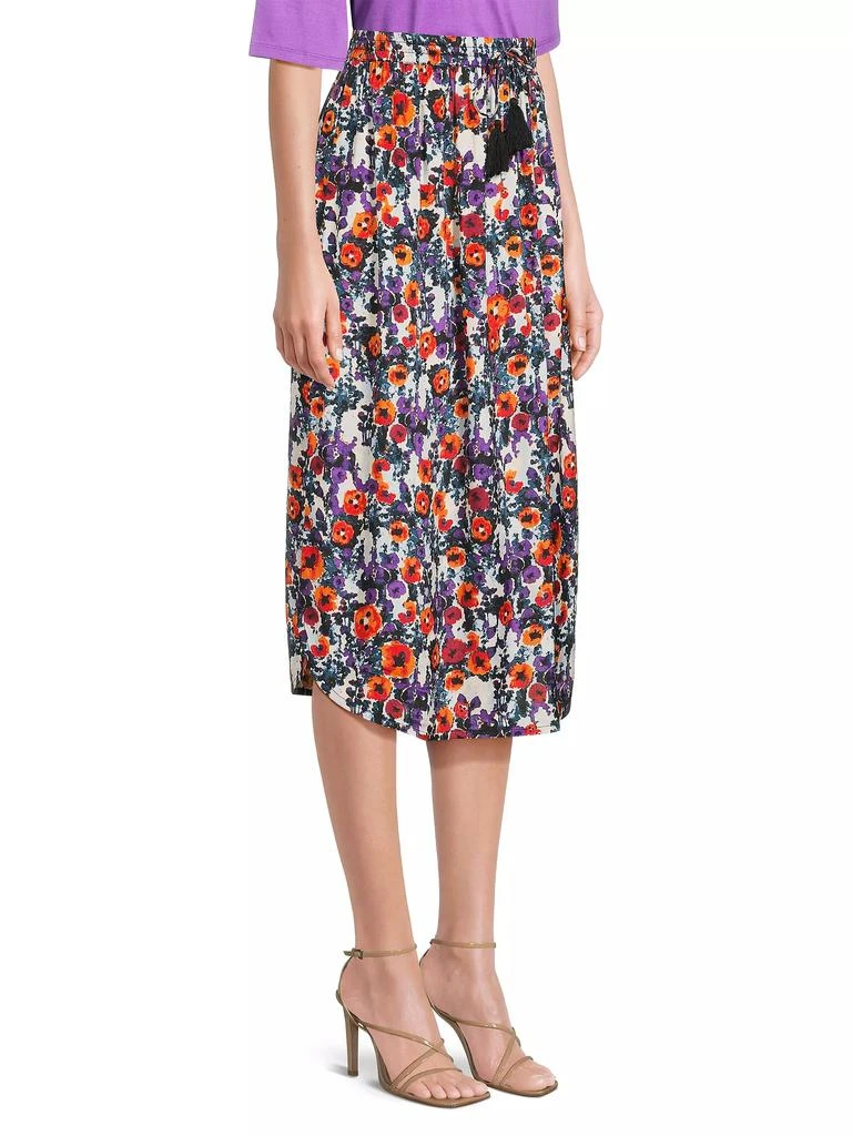 Masai Copenhagen Silja Floral Tassel Midi-Skirt 4
