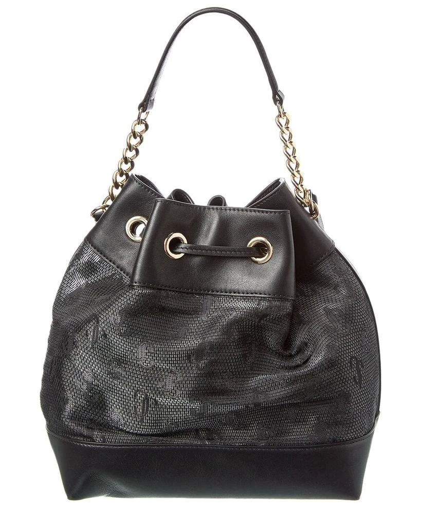 Jimmy Choo Juno Mesh & Leather Bucket Bag 2
