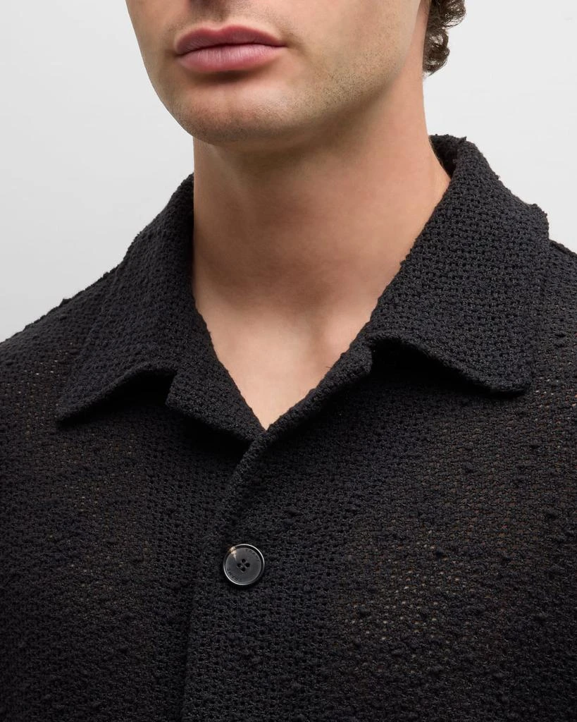 FRAME Men's Crochet Button-Front Jacket 5