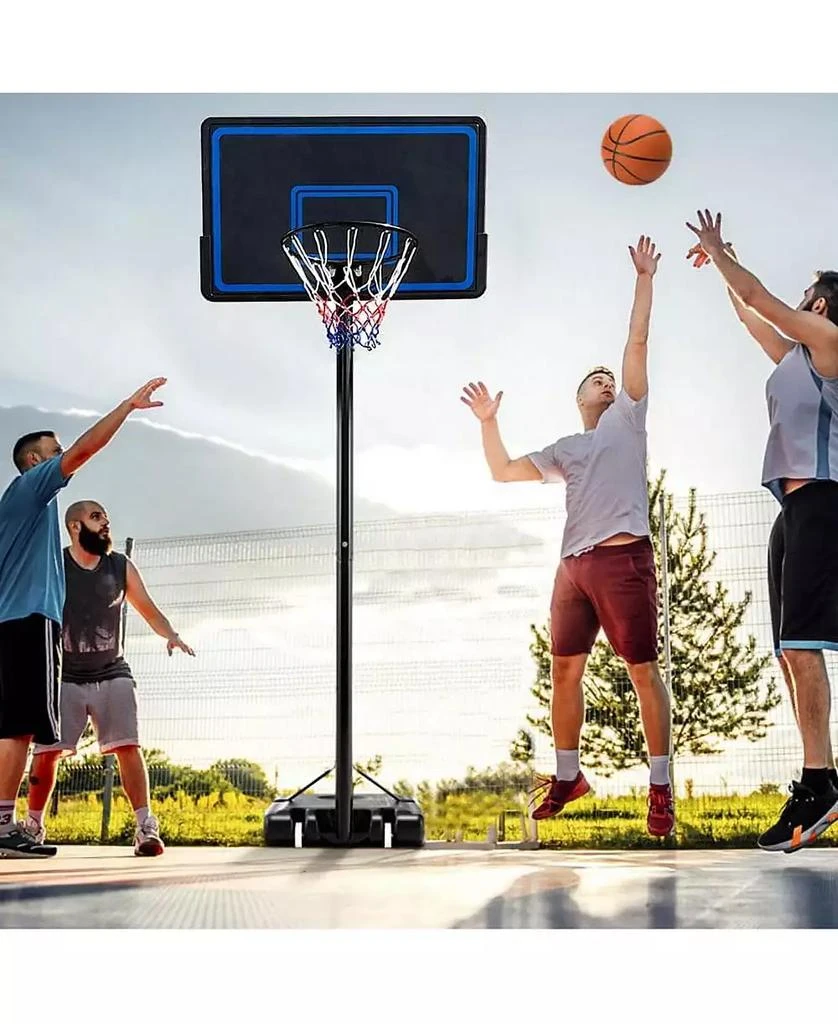SUGIFT Adjustable Portable Basketball Hoop System with 44 Inch Backboard 7