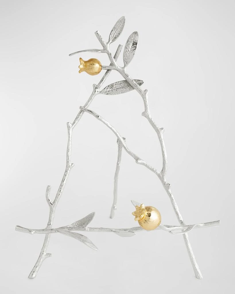 Michael Aram Pomegranate Silver 
Gold Easel Picture Frame, 5" x 7" 3