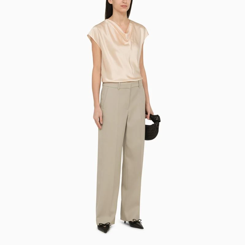 Vince Champagne-coloured silk blouse 2