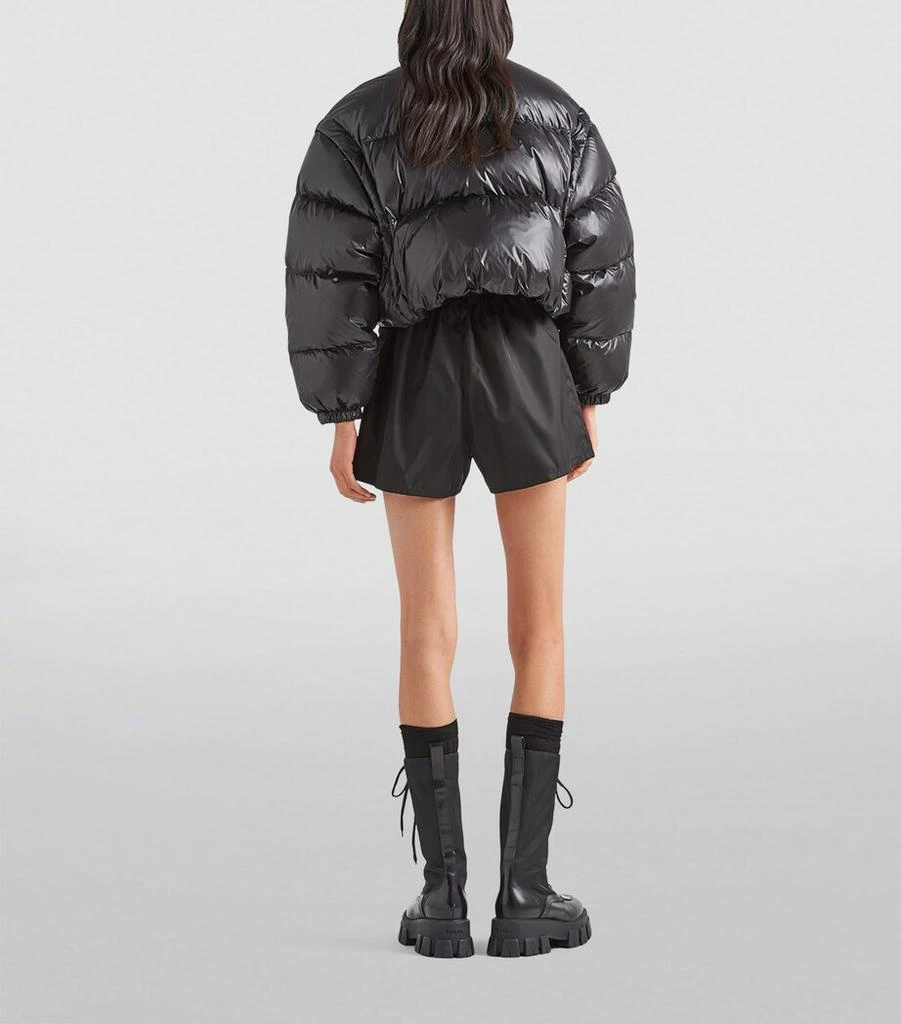 Prada Crop Re-Nylon Puffer Jacket 4