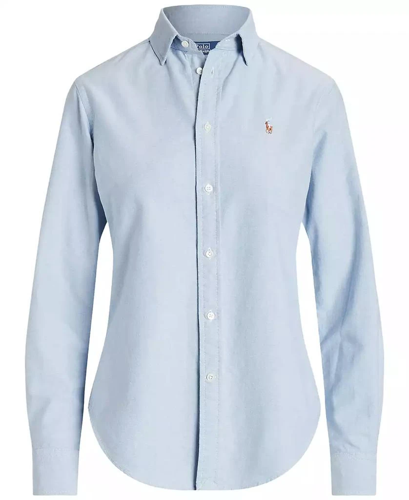 Ralph Lauren Women's Slim-Fit Striped Oxford Shirt 5