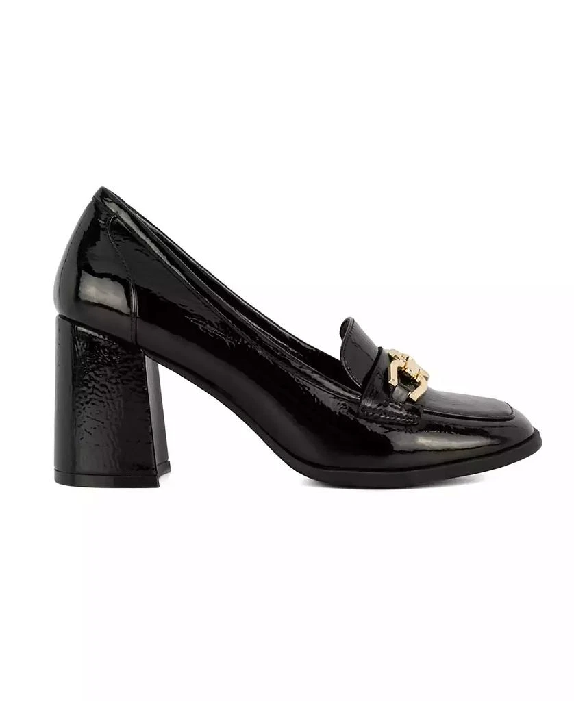 JONES NEW YORK Women's Howent Square Toe Heeled Loafers 6