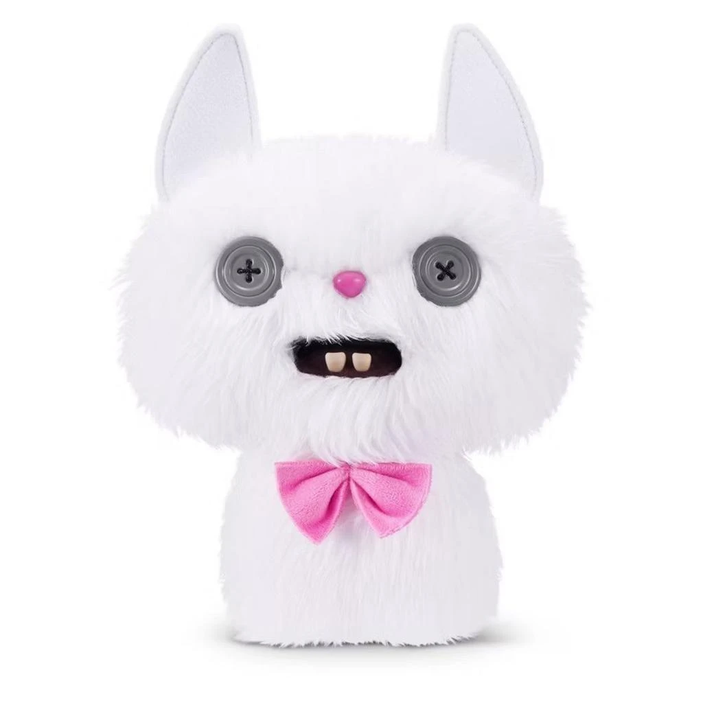 Fuggler Zuru  Alley Cats Cheeze White 9 Inch Plush Toy 2