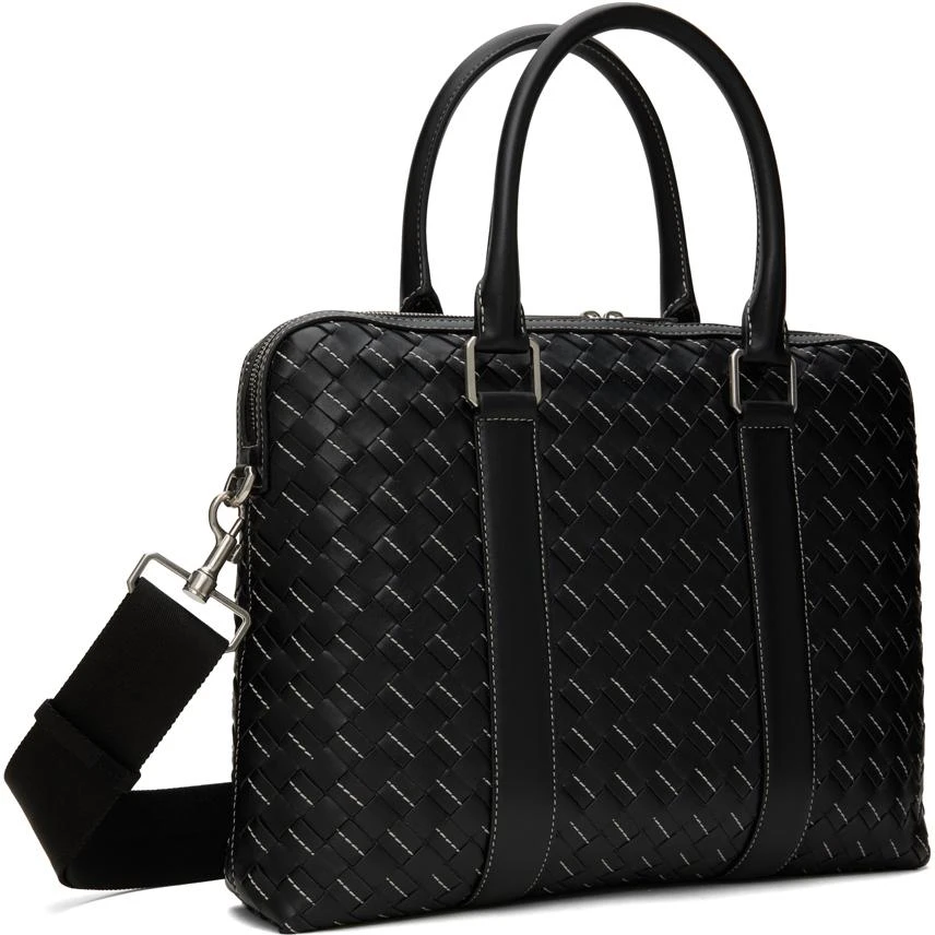 Bottega Veneta Black Medium Classic Intrecciato Briefcase 2