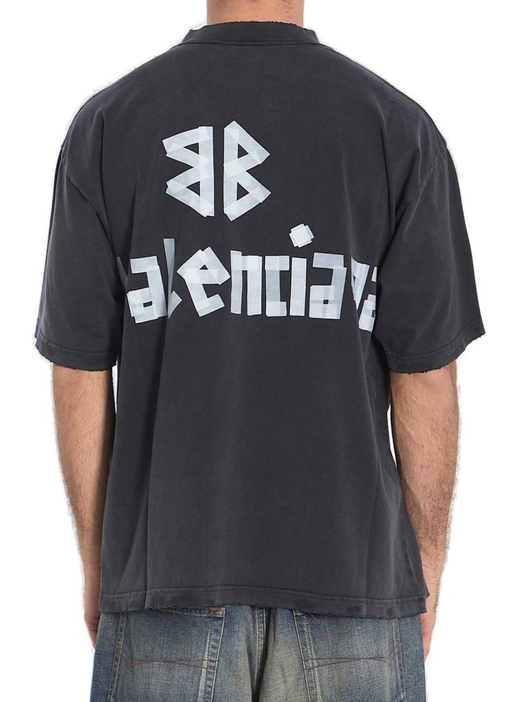 Balenciaga Tape Type Crewneck T-Shirt – On Sale Now with Up