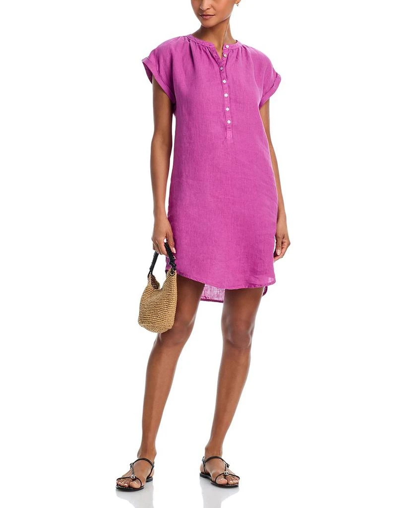 Linen Cap Sleeve Henley Mini Dress  On Sale Now with Up to 67% Off |  Discover Exclusive Deals & Savings at BeyondStyle  Authentic Bella Dahl  women|dress with Limited-Time Discounts, Free