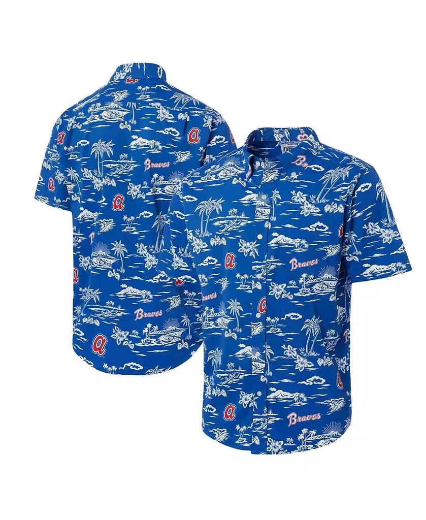 Reyn Spooner Men's Royal Atlanta Braves Cooperstown Collection Kekai Button-Down Shirt 1