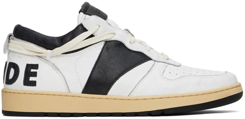 Rhude Black & White Rhecess Low Sneakers 1