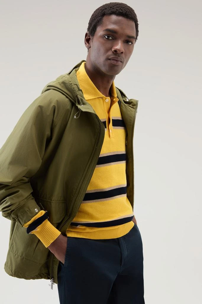 Woolrich Long-Sleeved Knit Polo - Men - Multicolor 4