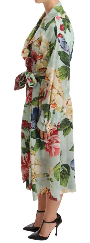 Dolce & Gabbana Dolce & Gabbana Multicolor Double Breasted Floral Trench Coat Jacket 2