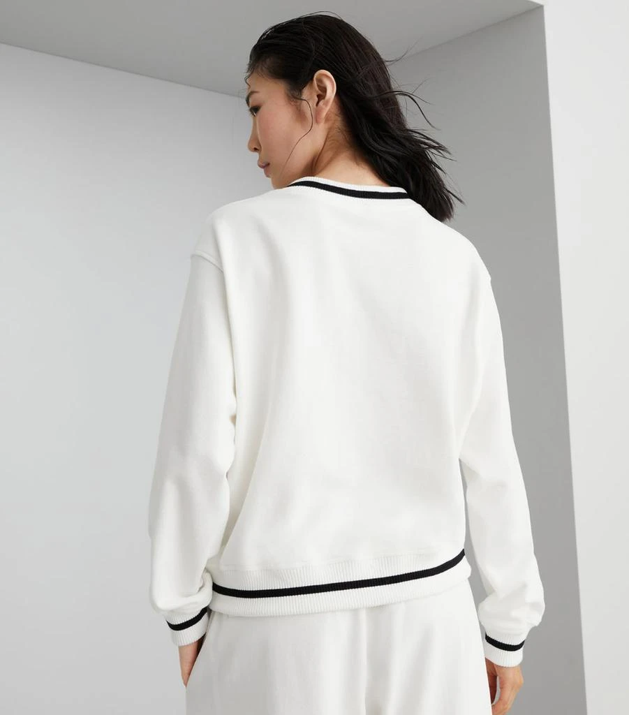 Brunello Cucinelli French Terry Cotton V-Neck Sweatshirt 3