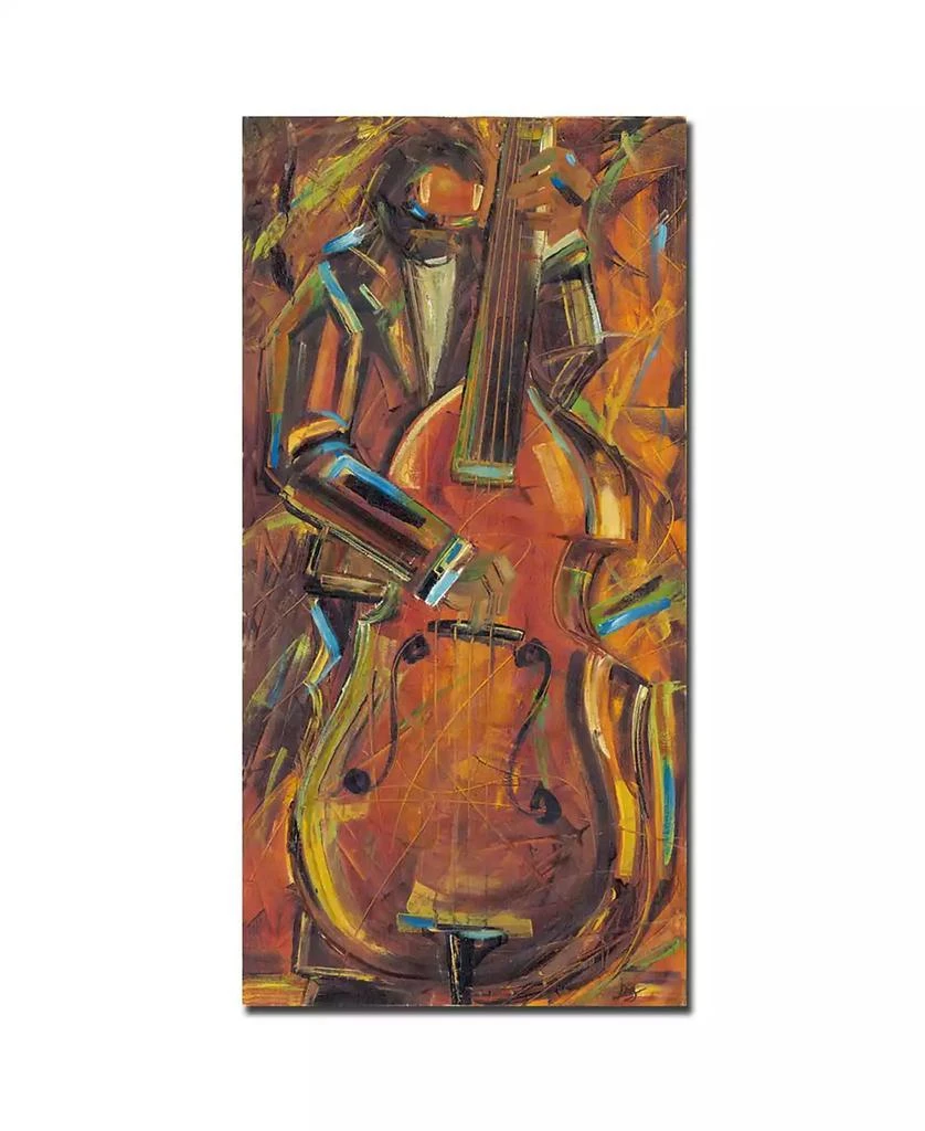 Trademark Global Joarez 
Jazz I
 Canvas Art - 19" x 10"