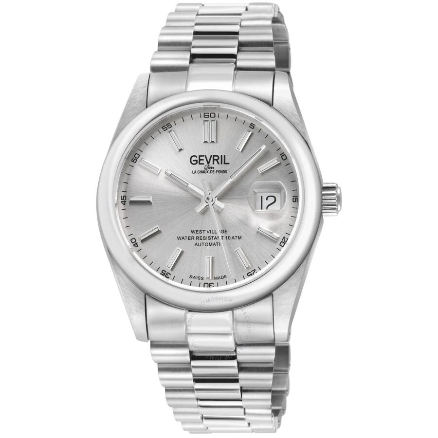 Gevril West Village Automatic Silver Dial Men's Watch 48930B 1