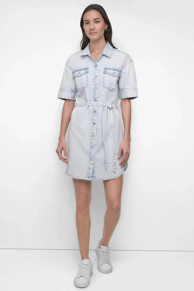 DKNY SELF BELTED UTILITY DRESS 1