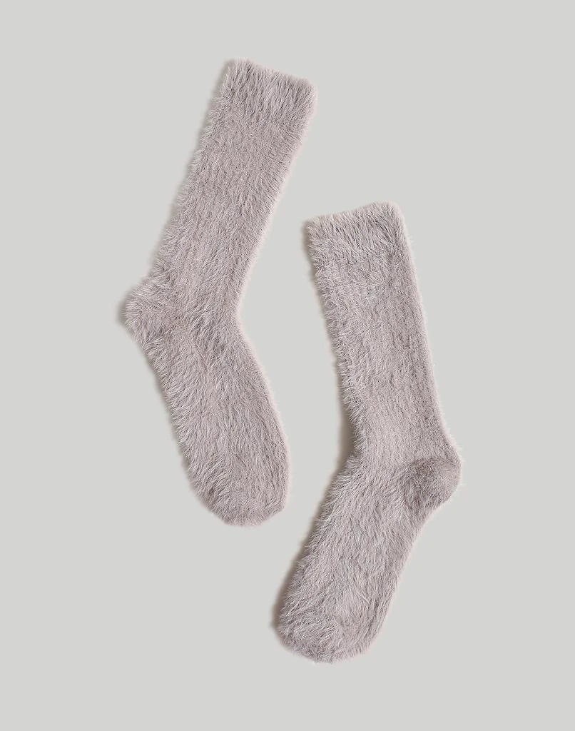 Madewell Fuzzy-Knit Trouser Socks 1