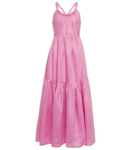 Lee Mathews Ali linen maxi dress 1