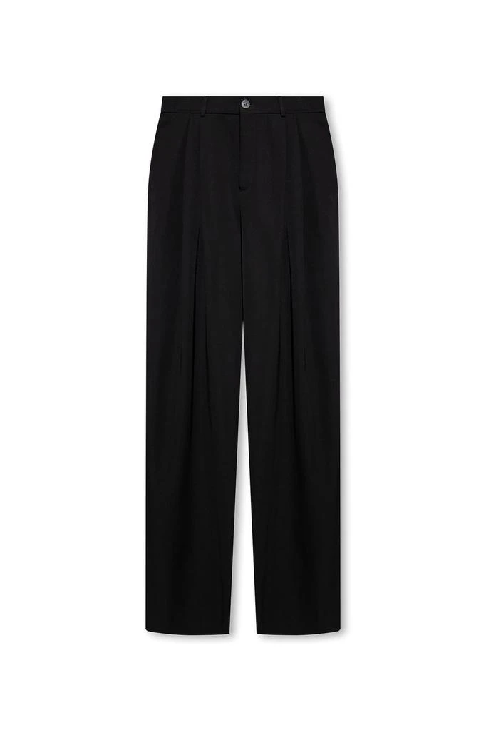 Saint Laurent Saint Laurent Wide Leg Pleated Trousers 1