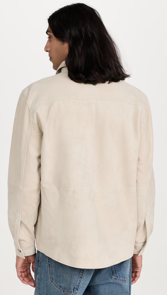 Club Monaco Suede Shirt Jacket