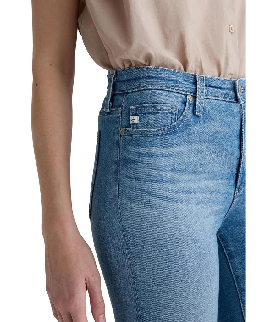 AG Jeans Mari Mid-Rise Slim Straight Crop Jeans in Atlantis 4