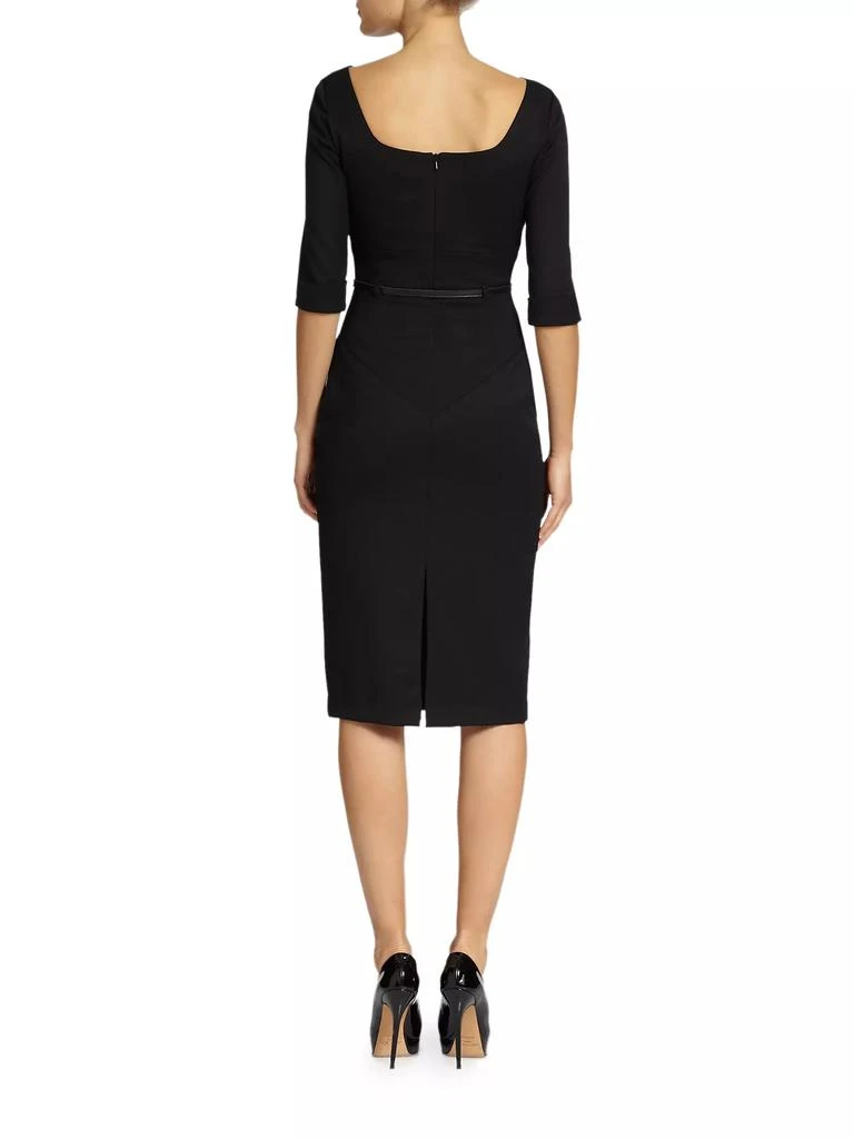 Black Halo Jackie O Three-Quarter Sleeve Dress 4