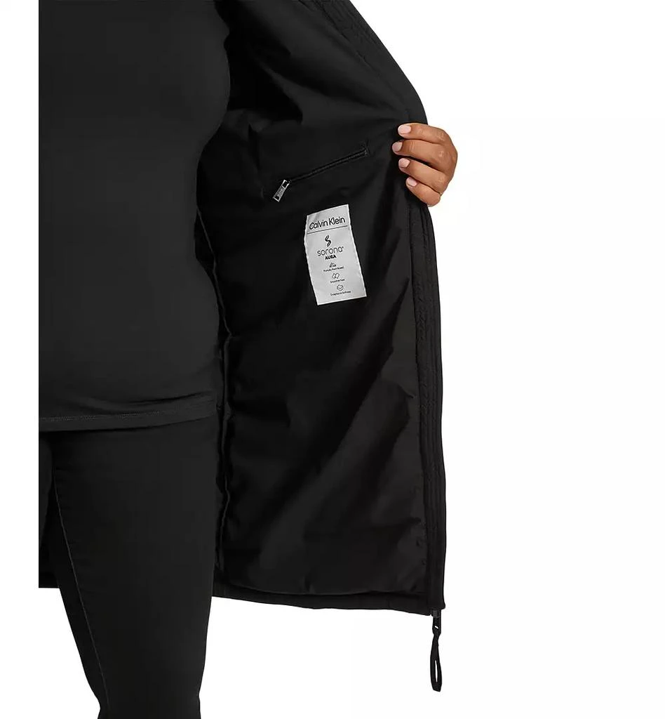Calvin Klein Plus Size Hooded Zip-Front Puffer Coat 5