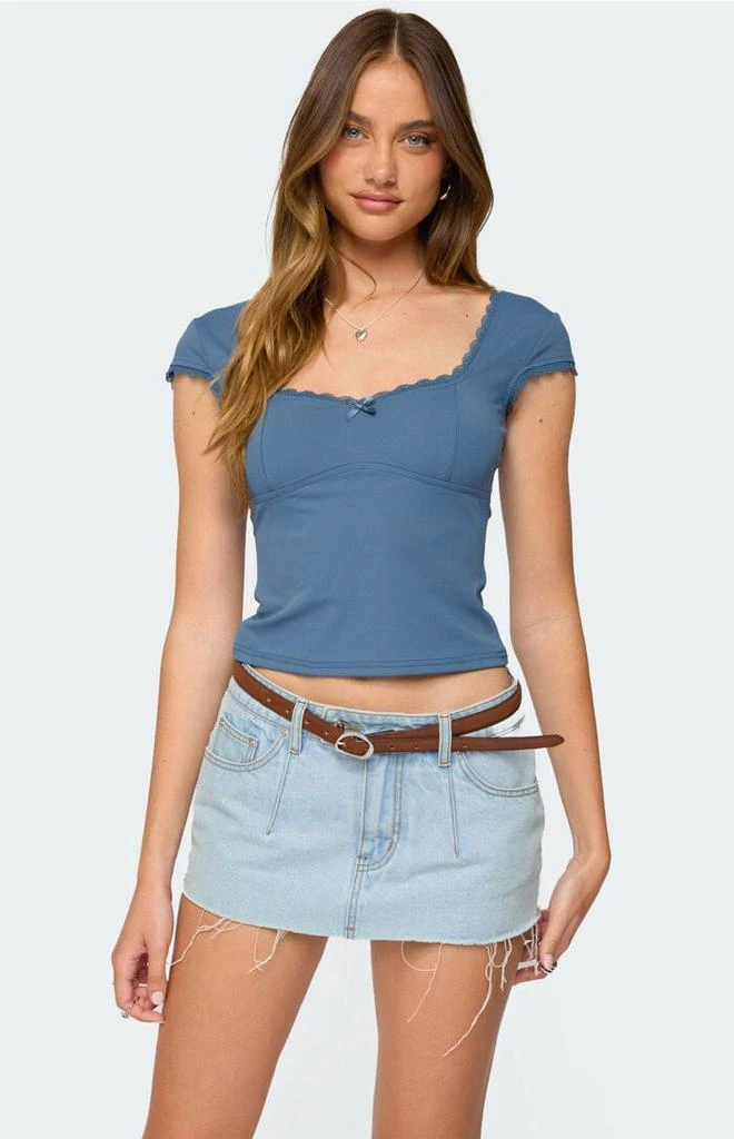 Edikted Adela Square Neck Top 1