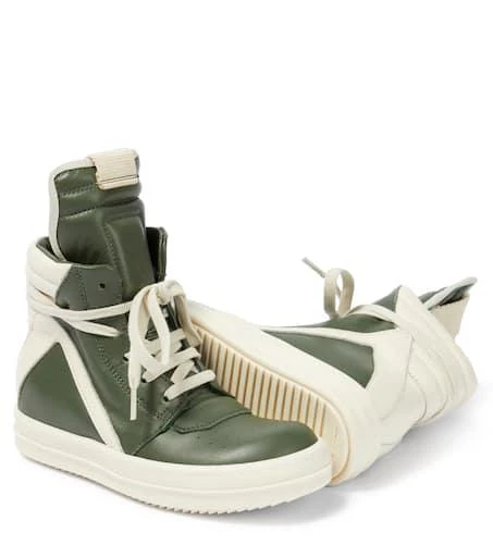 Rick Owens Geobasket leather high-top sneakers 5