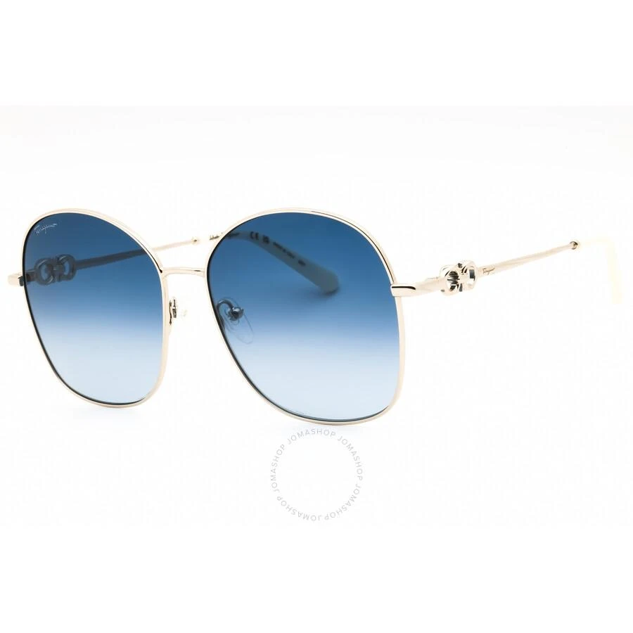 Salvatore Ferragamo Blue Gradient Butterfly Ladies Sunglasses SF297S 743 59