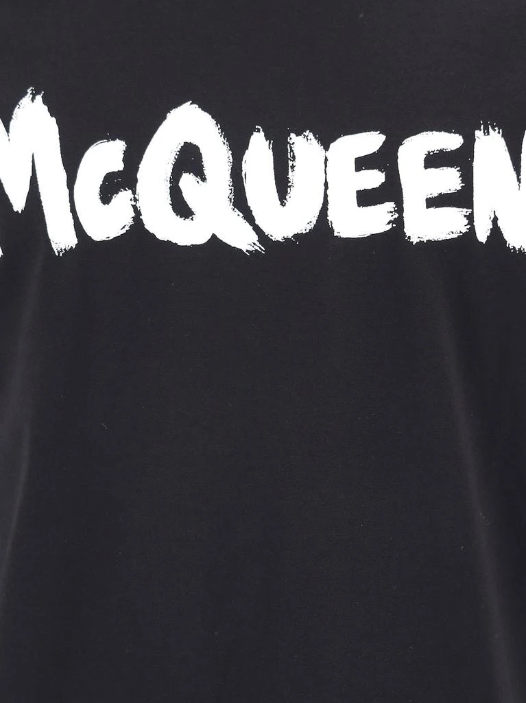 Alexander McQueen Alexander McQueen Logo Printed Crewneck T-Shirt 3