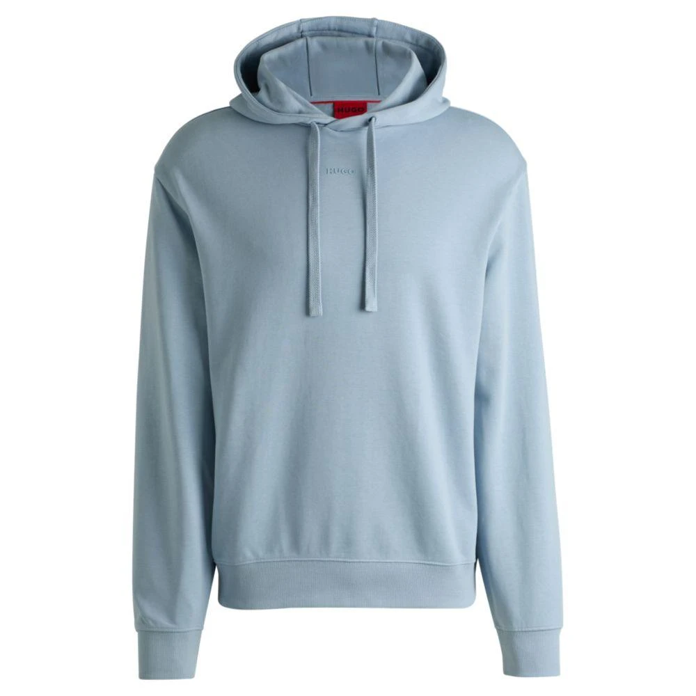 Hugo Boss Cotton-terry relaxed-fit hoodie with logo print 1
