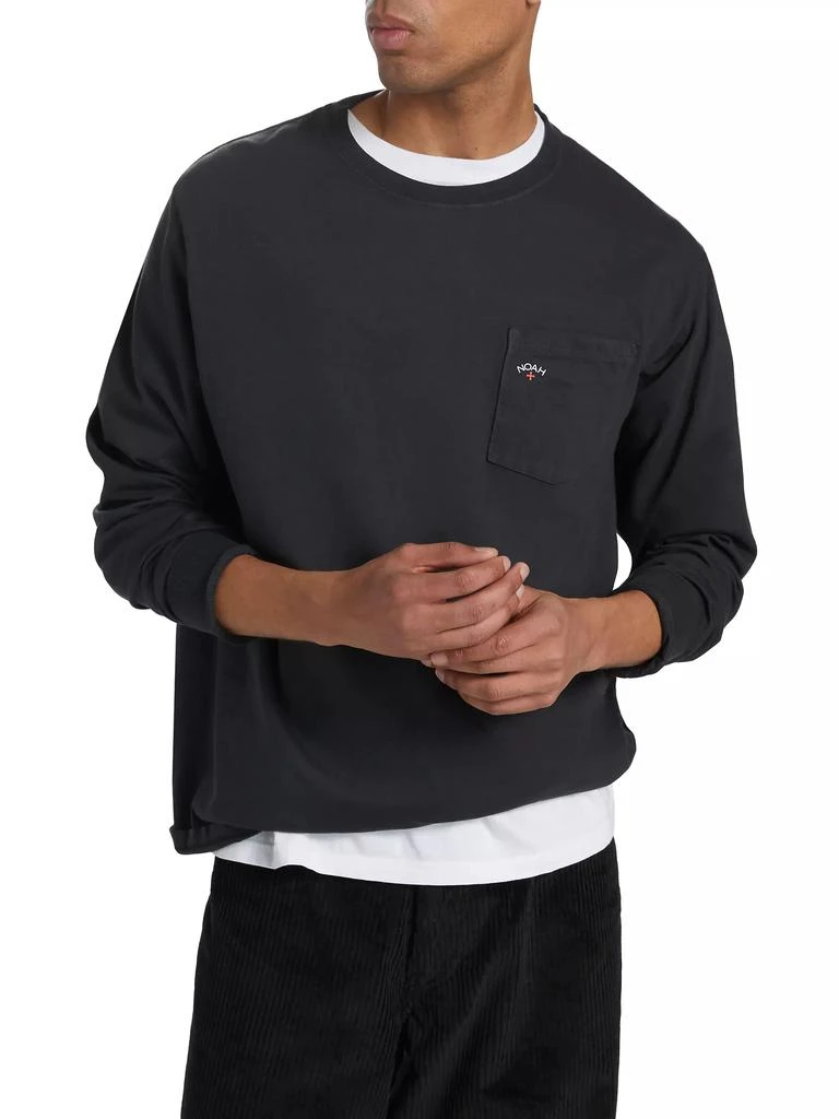 Noah Core Logo Pocket Long-Sleeve T-Shirt 3